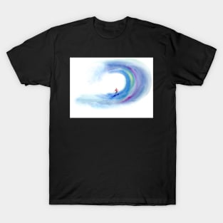 Surfer with Wave 3 T-Shirt